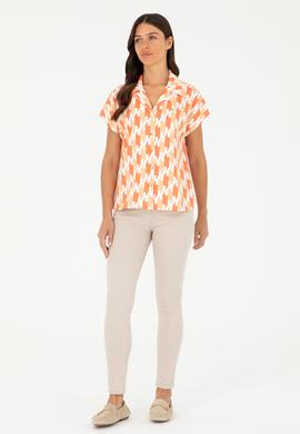 Kadın Pudra Örme Gömlek - 50281786013