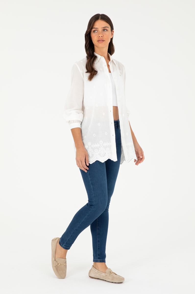 Kadın Koyu Mavi Skinny Fit Jean Pantolon