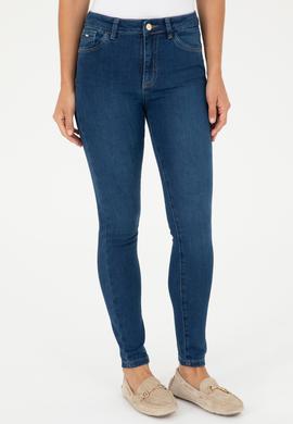 Kadın Koyu Mavi Skinny Fit Jean Pantolon - 50280329002