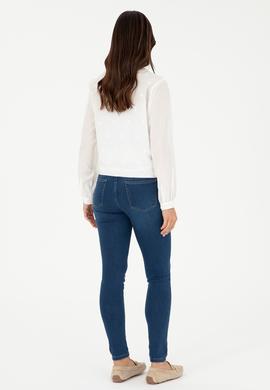 Kadın Koyu Mavi Skinny Fit Jean Pantolon - 50280329002