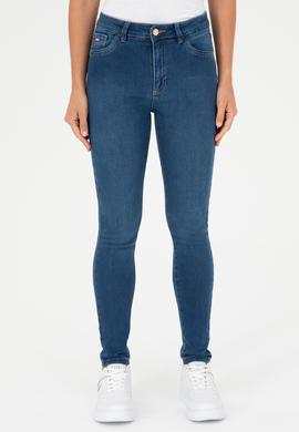 Kadın Koyu Mavi Skinny Fit Jean Pantolon - 50289155006