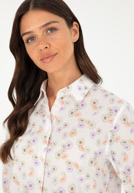 Kadın Haki Uzun Kollu Gömlek - 50280965005