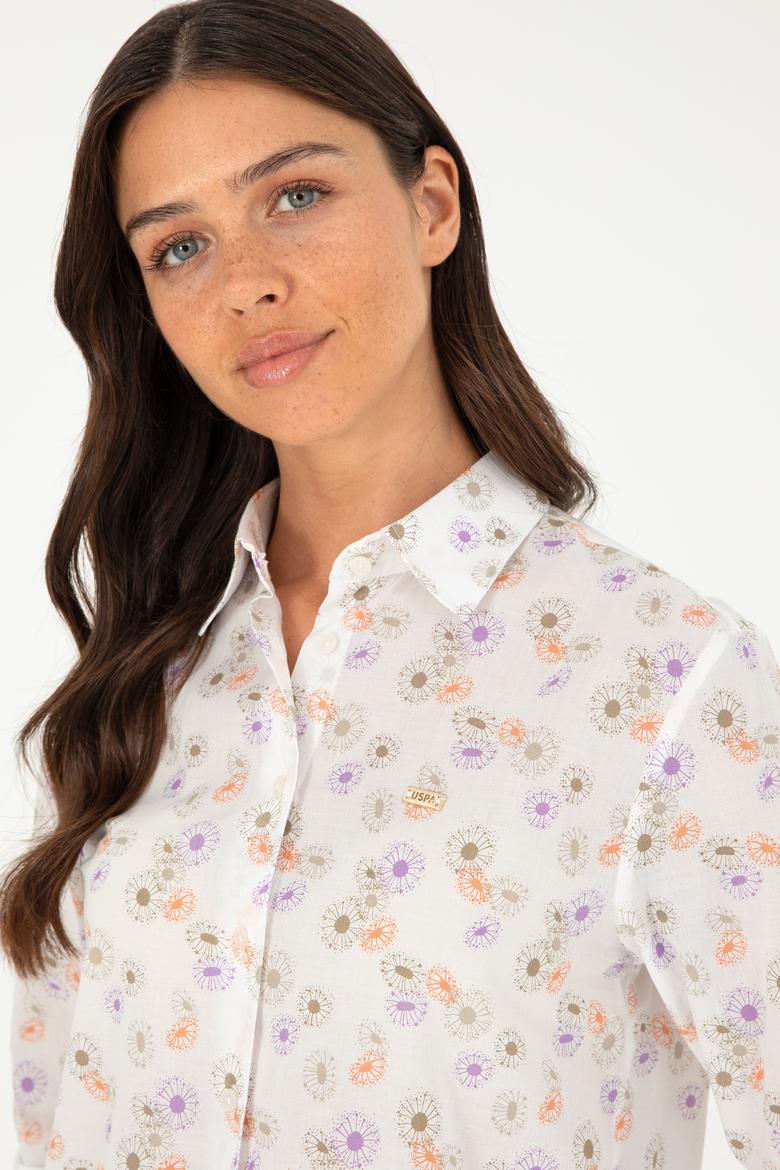 Kadın Haki Uzun Kollu Gömlek - 50280965005