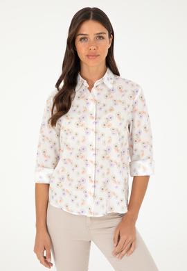 Kadın Haki Uzun Kollu Gömlek - 50280965005