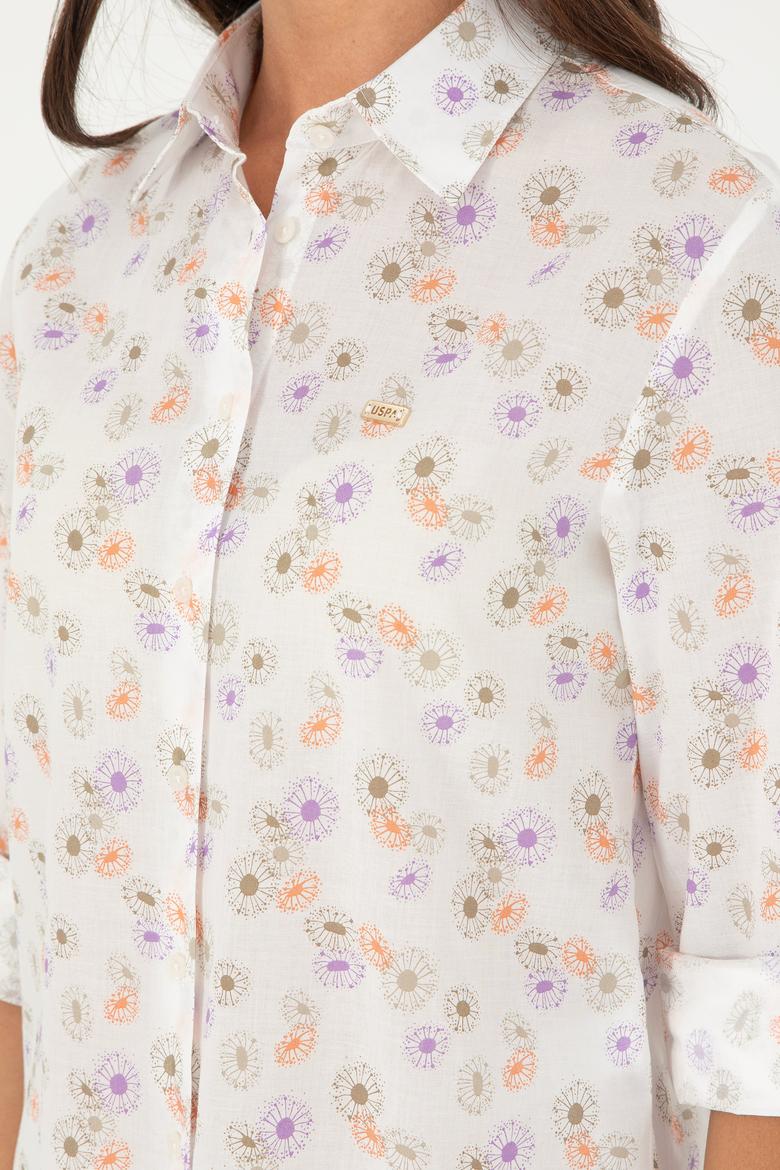 Kadın Haki Uzun Kollu Gömlek - 50280965005