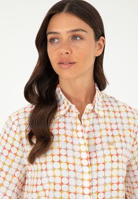 Kadın Nar Çiçeği Kısa Kollu Gömlek - 50283631023