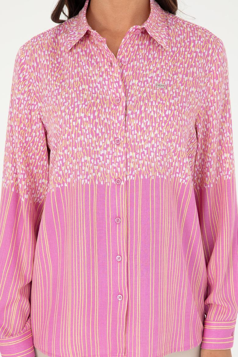 Kadın Menekşe Uzun Kollu Gömlek - 50280955002