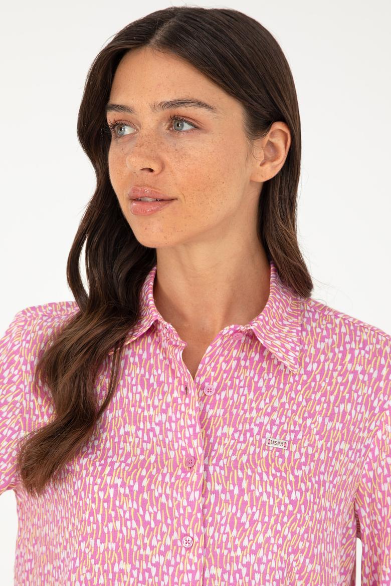 Kadın Menekşe Uzun Kollu Gömlek - 50280955002