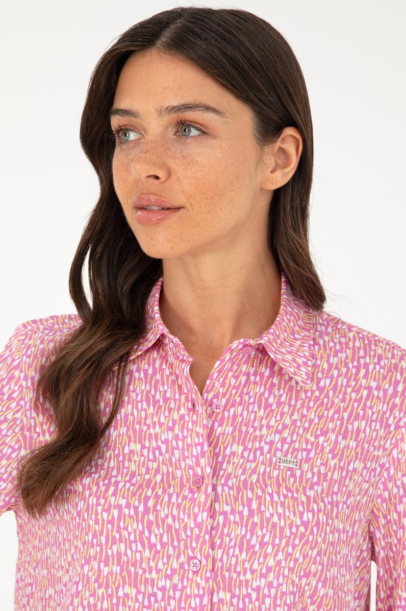 Kadın Menekşe Uzun Kollu Gömlek