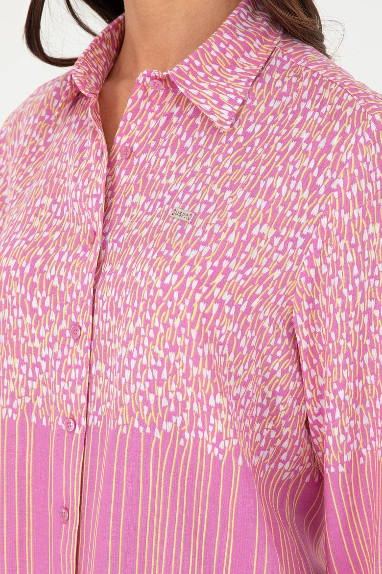 Kadın Menekşe Uzun Kollu Gömlek - 50280955002