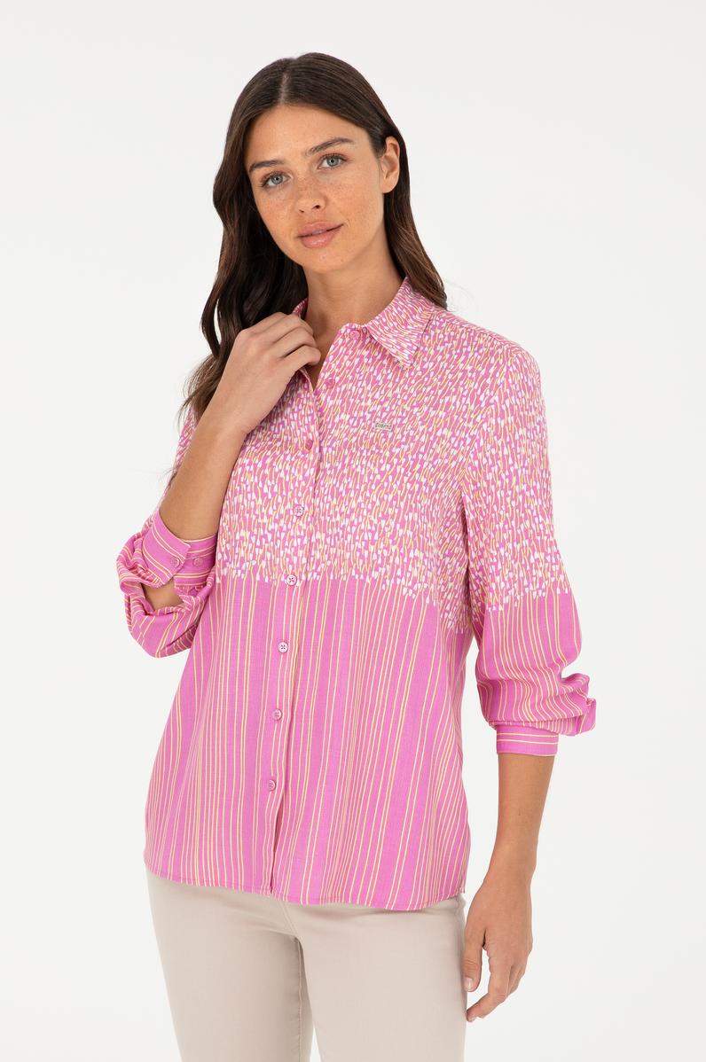 Kadın Menekşe Uzun Kollu Gömlek