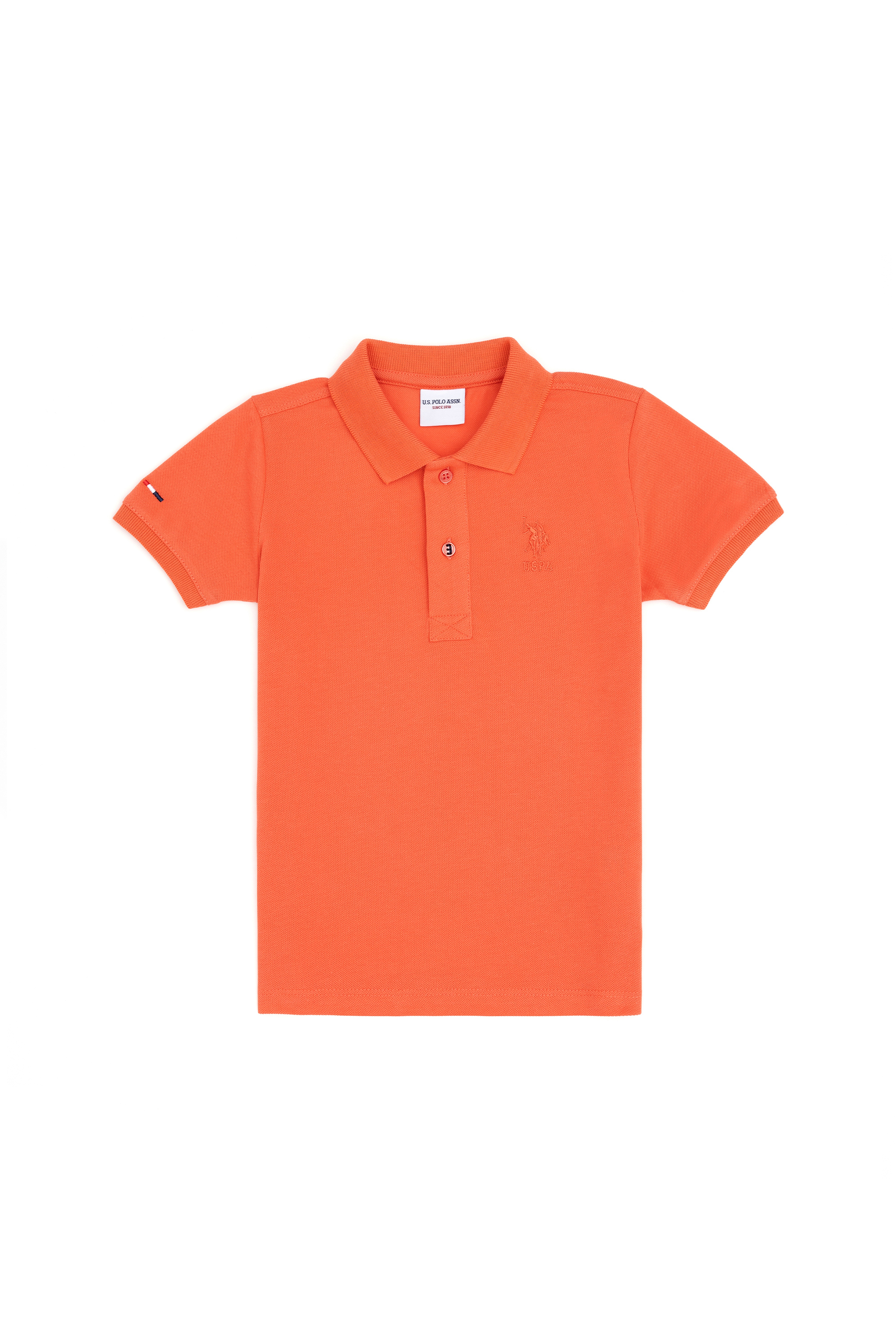 Erkek Çocuk Nar Çiçeği Basic Polo Yaka Tişört