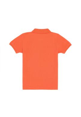 Erkek Çocuk Nar Çiçeği Basic Polo Yaka Tişört - 50279572125