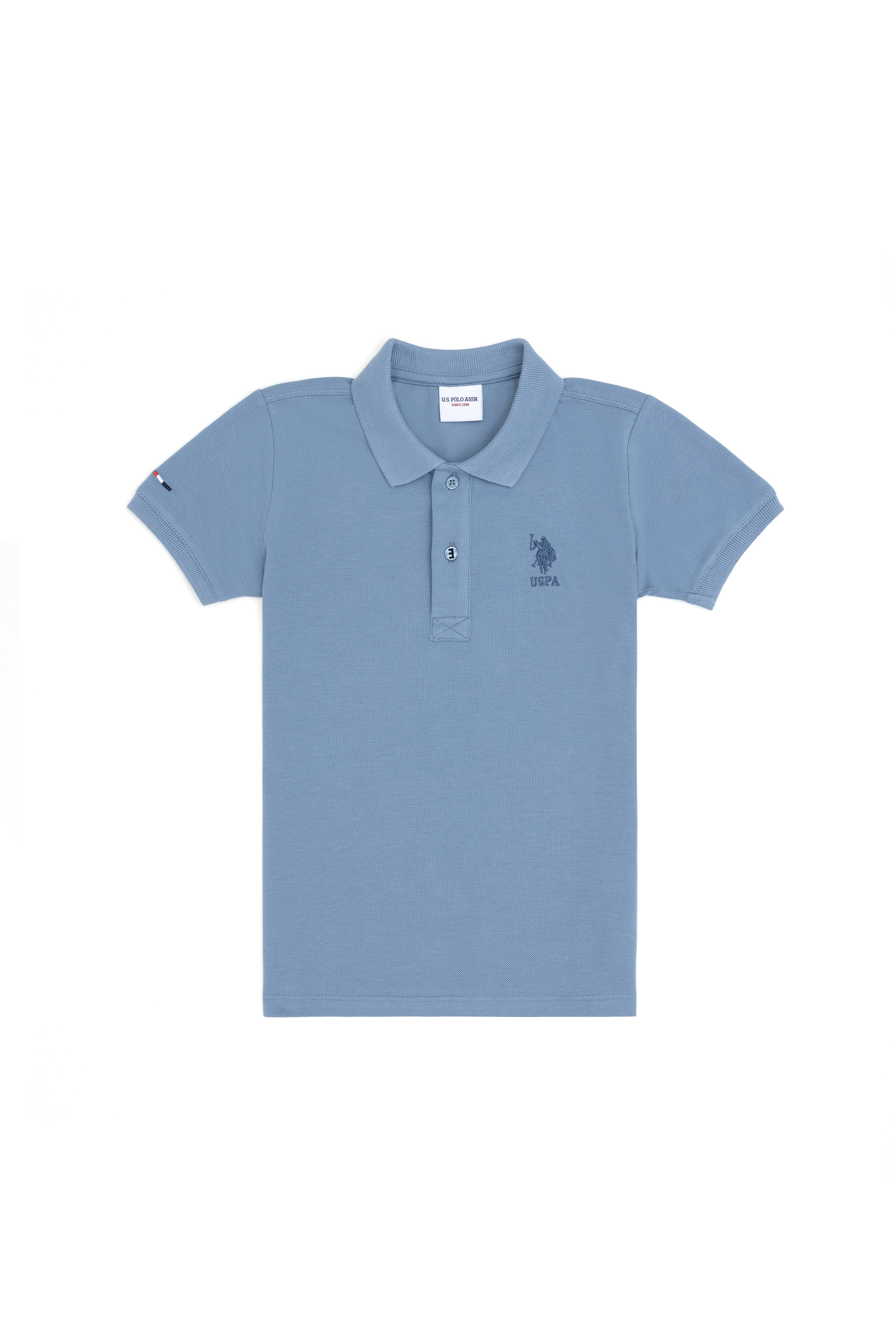 Erkek Çocuk İndigo Basic Polo Yaka Tişört - Image 1
