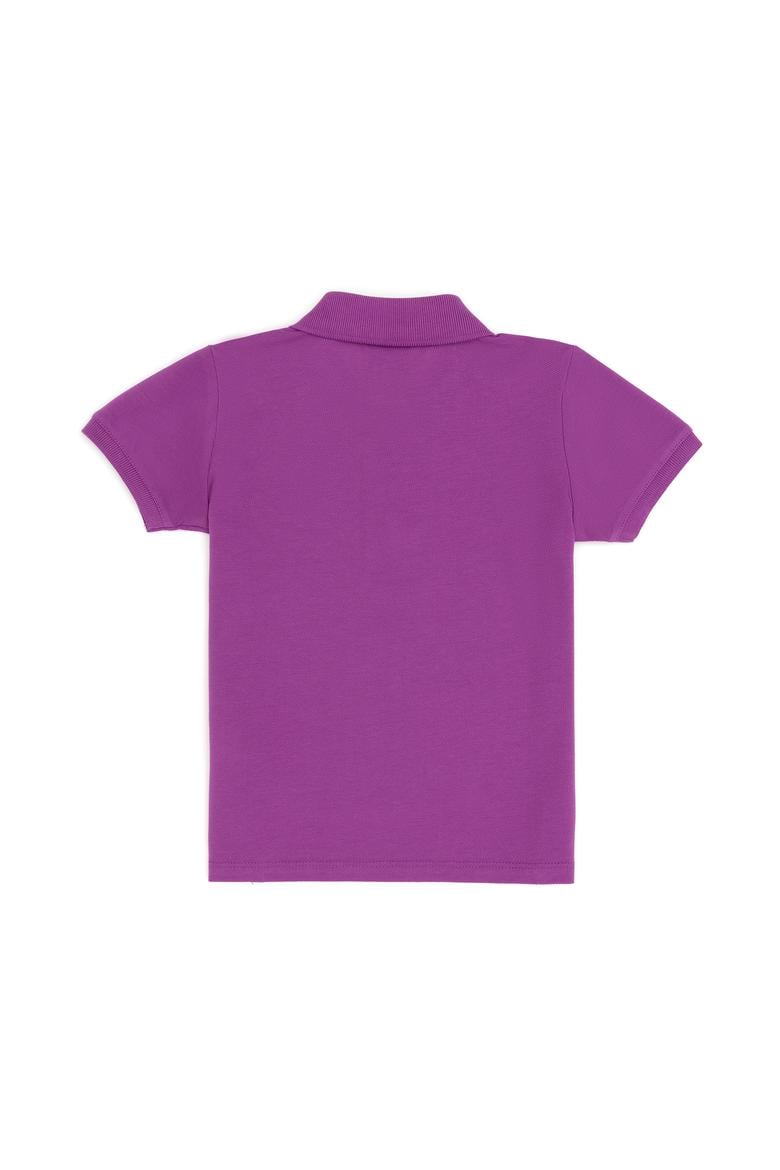 Erkek Çocuk Mor Basic Polo Yaka Tişört - 50279572320