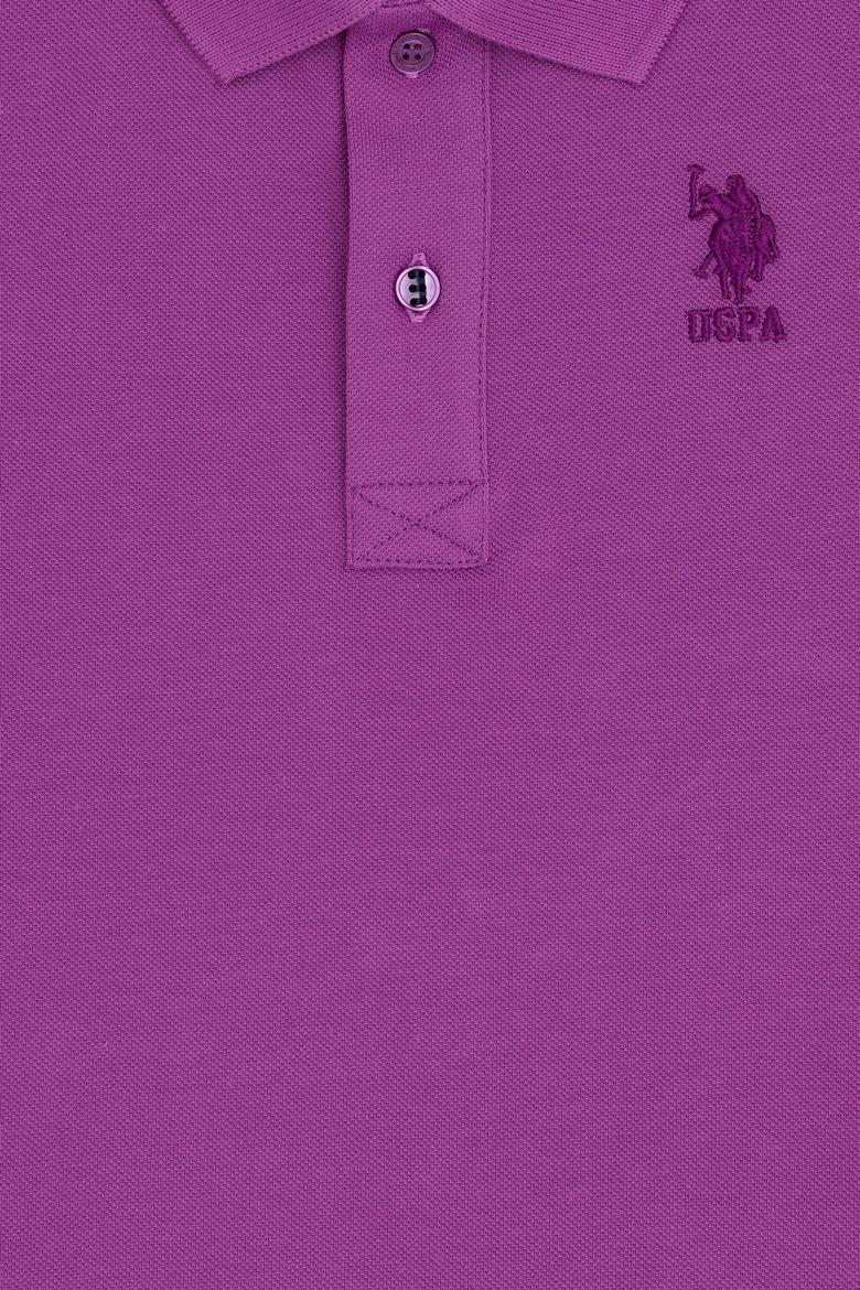 Erkek Çocuk Mor Basic Polo Yaka Tişört - 50279572320