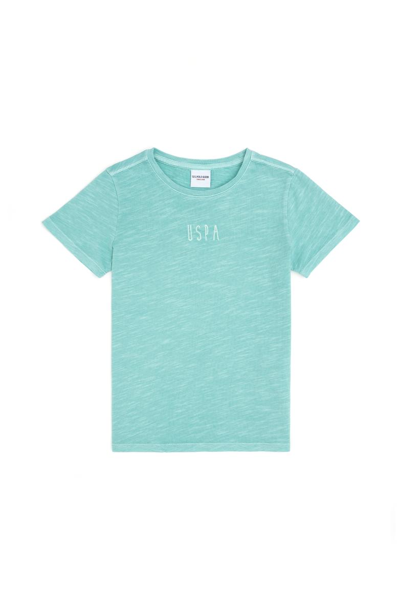 Erkek Çocuk Mint Bisiklet Yaka Tişört