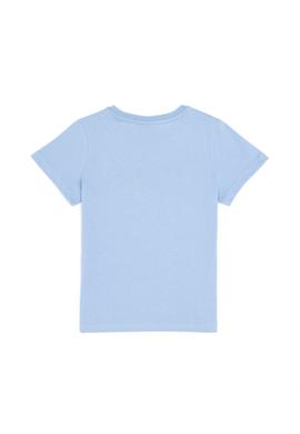 Erkek Çocuk Açık Mavi Bisiklet Yaka Tişört - 50281843043