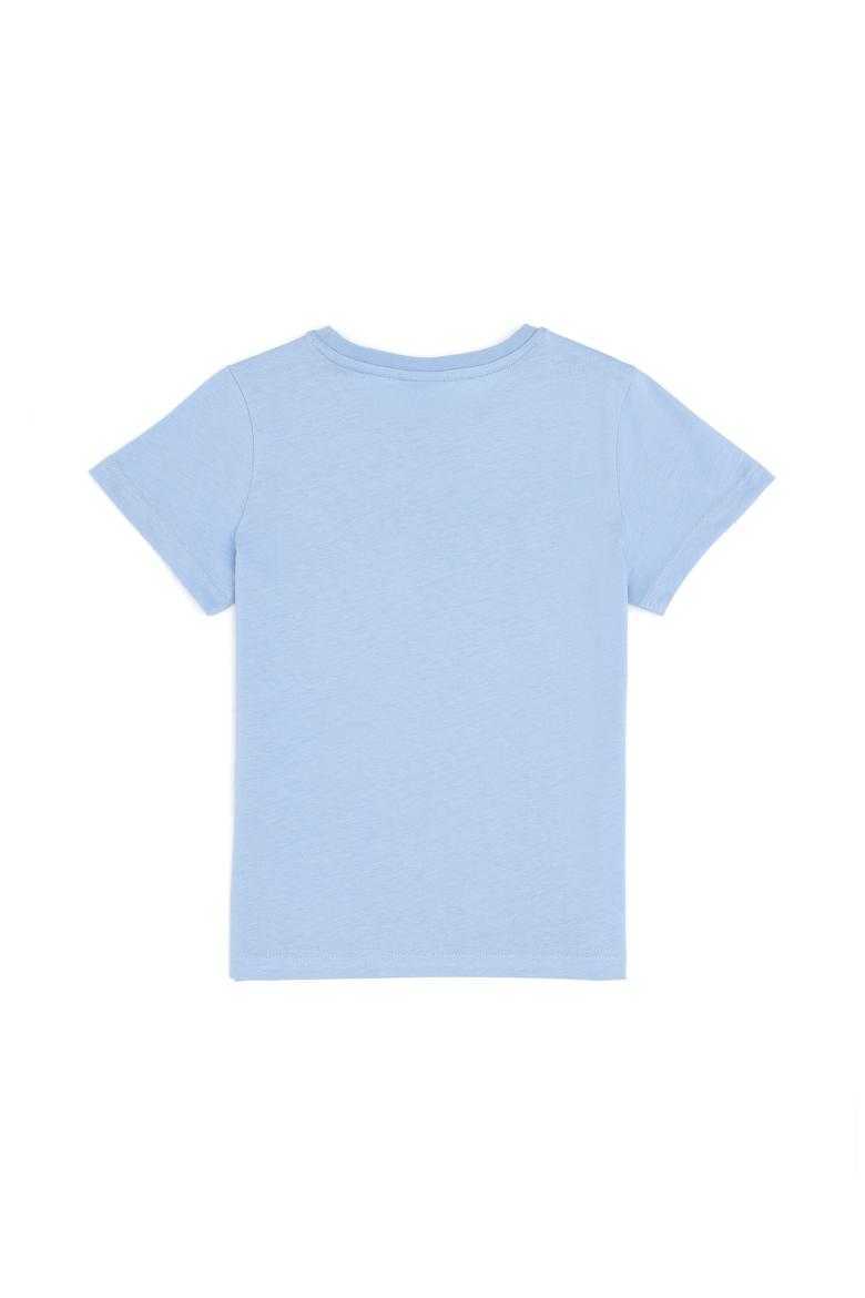 Erkek Çocuk Açık Mavi Bisiklet Yaka Tişört - 50281843043