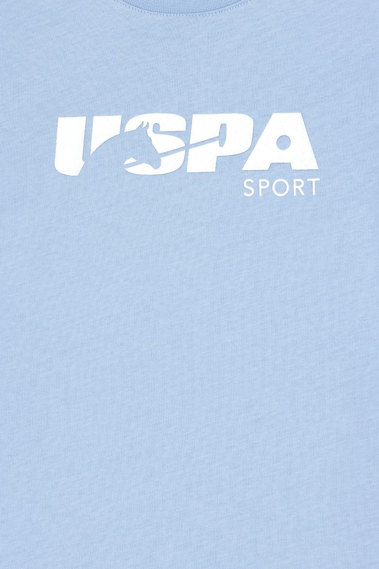 Erkek Çocuk Açık Mavi Bisiklet Yaka Tişört - 50281843043