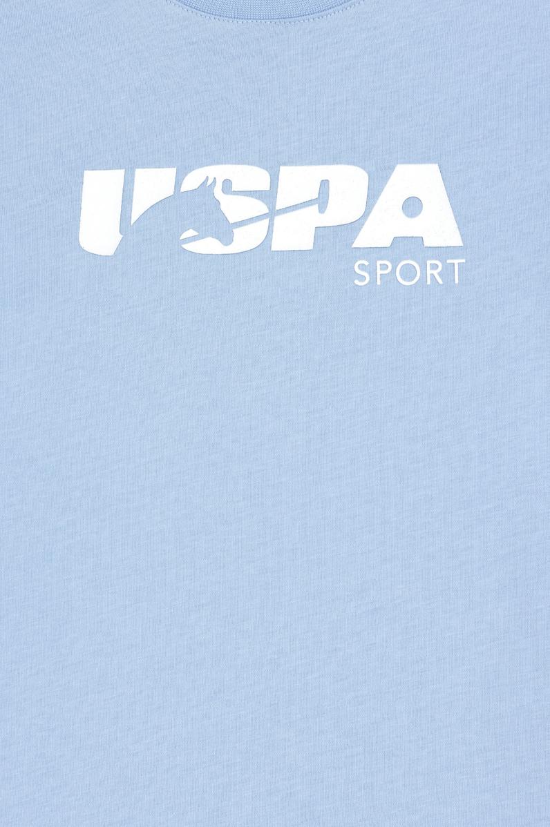 Erkek Çocuk Açık Mavi Bisiklet Yaka Tişört