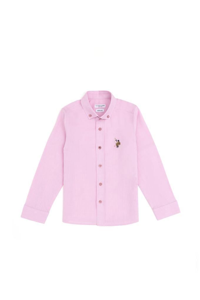 Erkek Çocuk Menekşe Uzun Kollu Basic Gömlek