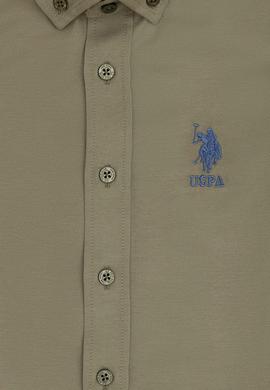 Erkek Çocuk Haki Uzun Kollu Basic Gömlek - 50284001058