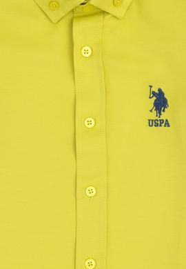 Erkek Çocuk Fıstık Yeşili Uzun Kollu Basic Gömlek - 50284001047