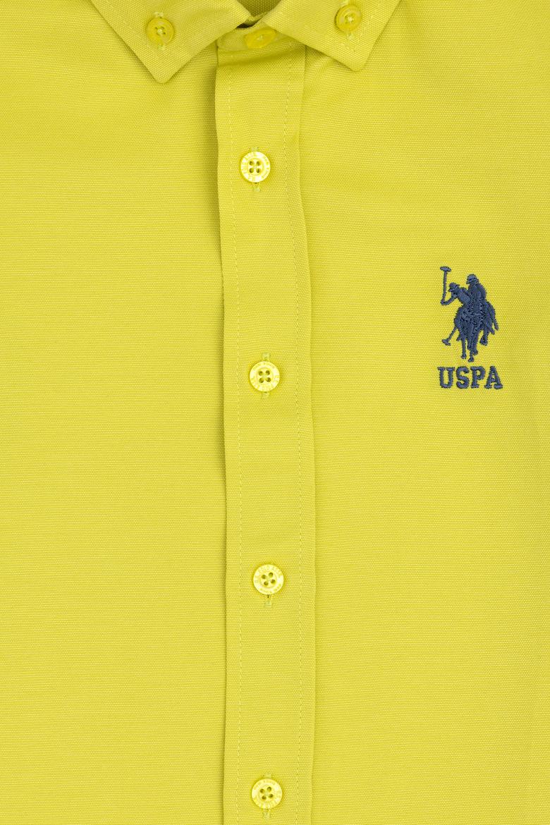 Erkek Çocuk Fıstık Yeşili Uzun Kollu Basic Gömlek - 50284001047