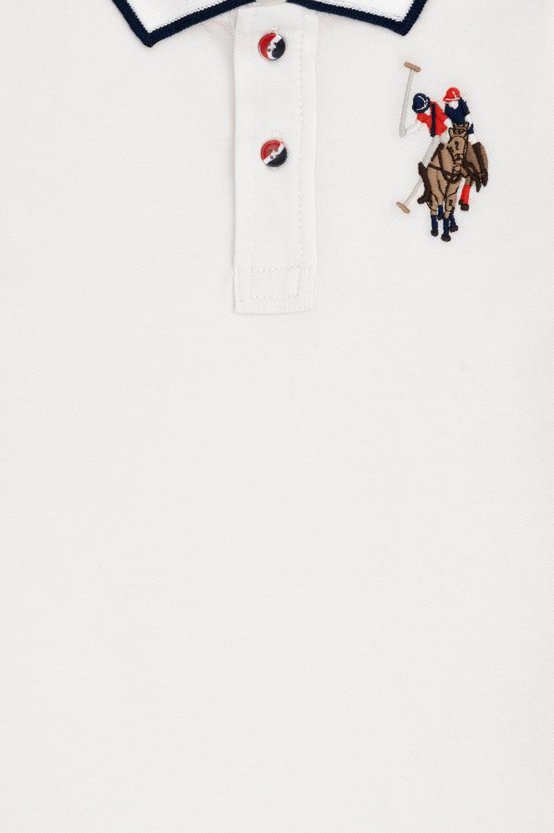 Erkek Çocuk Ekru Basic Polo Yaka Tişört