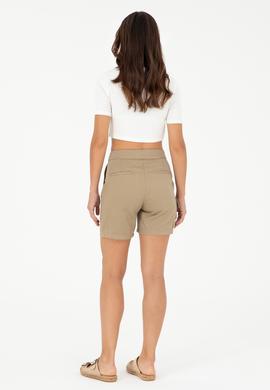 Kadın Haki Dokuma Şort - 50282345011