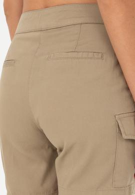 Kadın Haki Dokuma Şort - 50282345011