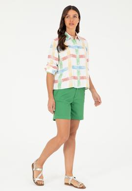 Kadın Yeşil Uzun Kollu Gömlek - 50283633013