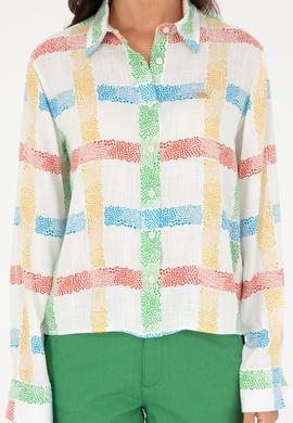 Kadın Yeşil Uzun Kollu Gömlek - 50283633013