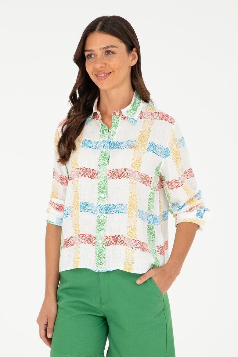 Kadın Yeşil Uzun Kollu Gömlek