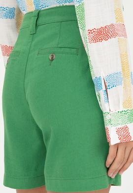 Kadın Yeşil Dokuma Şort - 50281740011