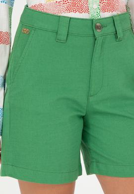 Kadın Yeşil Dokuma Şort - 50281740011