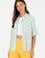 Kadın Saks Kısa Kollu Gömlek