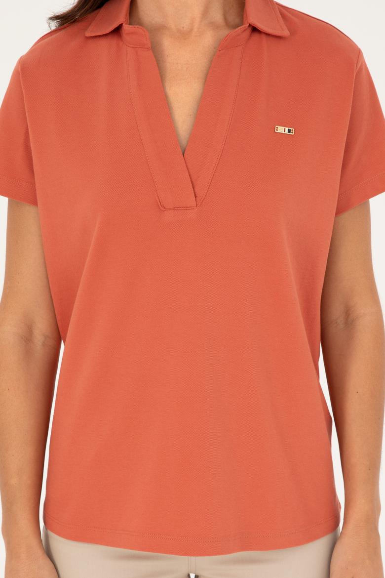 Kadın Pudra Basic Tişört - 50285853067