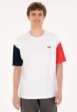 Erkek Comfort Fit Bisiklet Yaka Beyaz Tişört - 50287041046