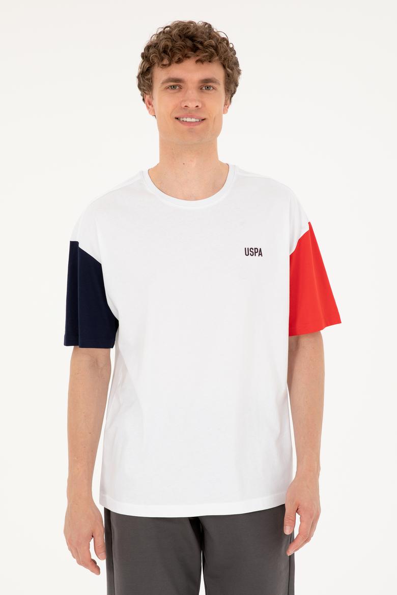 Erkek Comfort Fit Bisiklet Yaka Beyaz Tişört