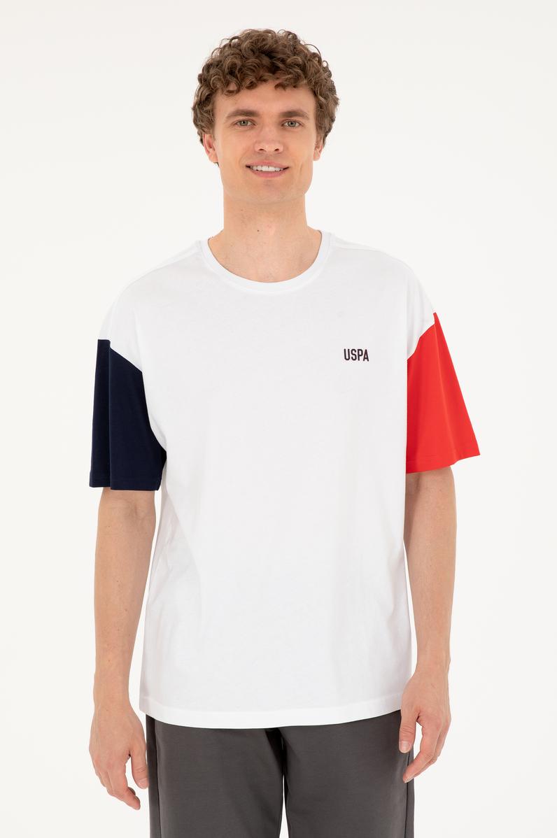 Erkek Comfort Fit Bisiklet Yaka Beyaz Tişört