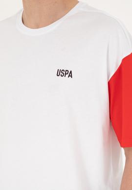 Erkek Comfort Fit Bisiklet Yaka Beyaz Tişört - 50287041046