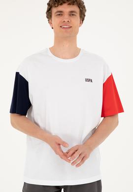 Erkek Comfort Fit Bisiklet Yaka Beyaz Tişört - 50287041046