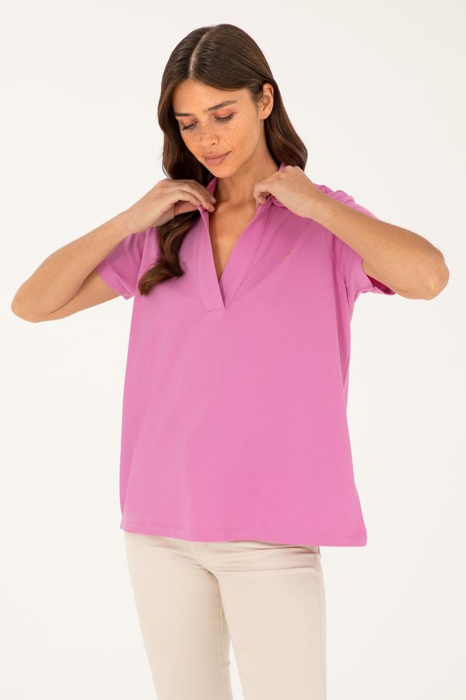 Kadın Menekşe Basic Tişört