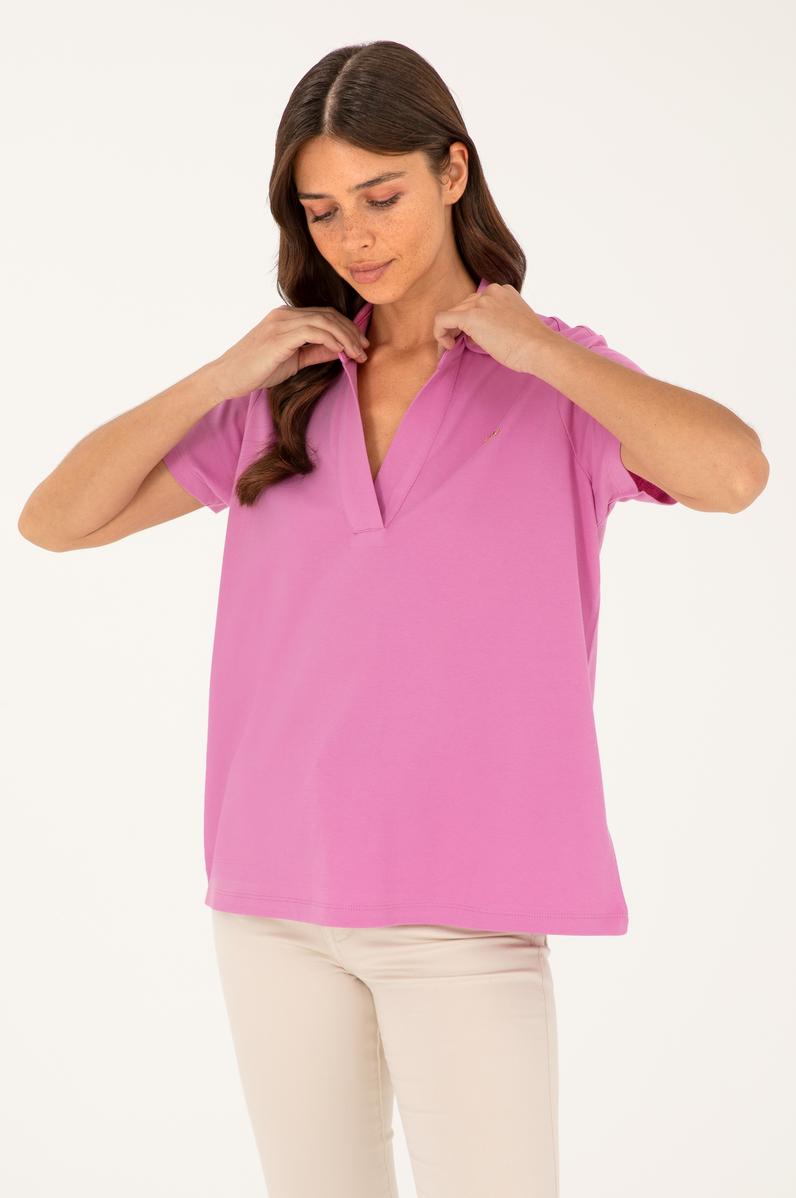 Kadın Menekşe Basic Tişört