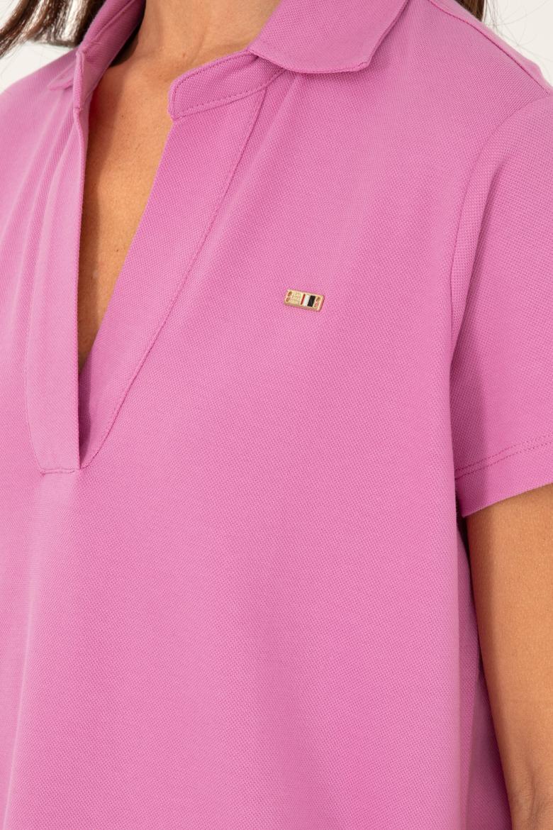 Kadın Menekşe Basic Tişört - 50285853074