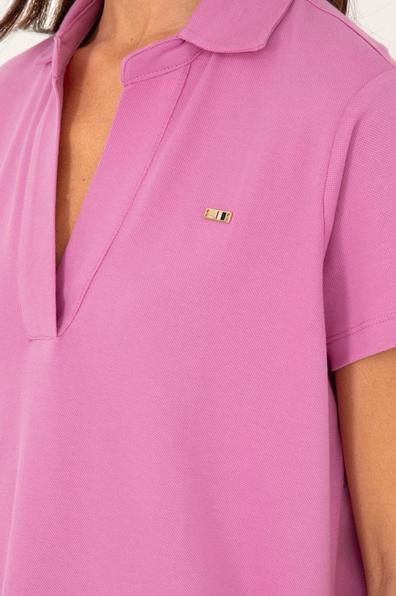 Kadın Menekşe Basic Tişört