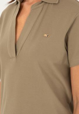 Kadın Haki Basic Tişört - 50285853016