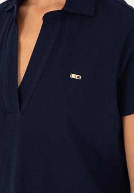 Kadın Lacivert Basic Tişört - 50285853025